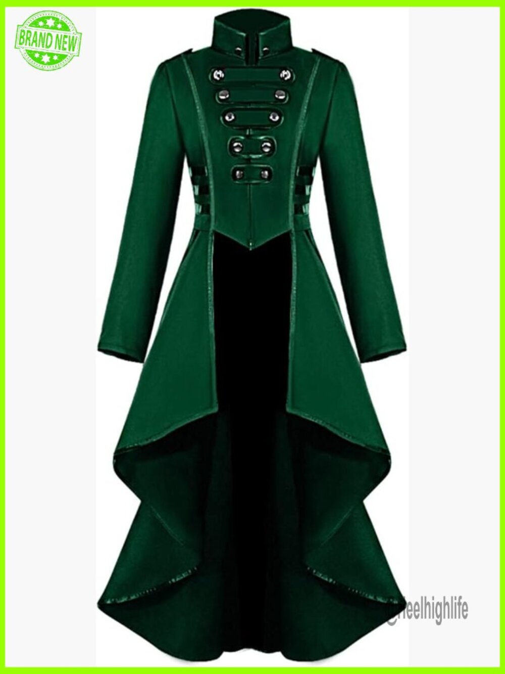 Gothic Victorian Steampunk Tailcoat Jacket Women's Halloween Costume